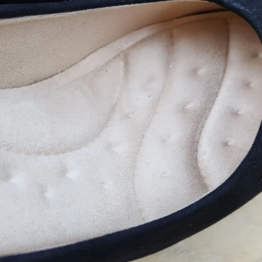 🩵NWOB Dream Pairs Black City Suede Heels Size 8